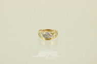 Ring, 750er GG/WG,ca. 2 g.,