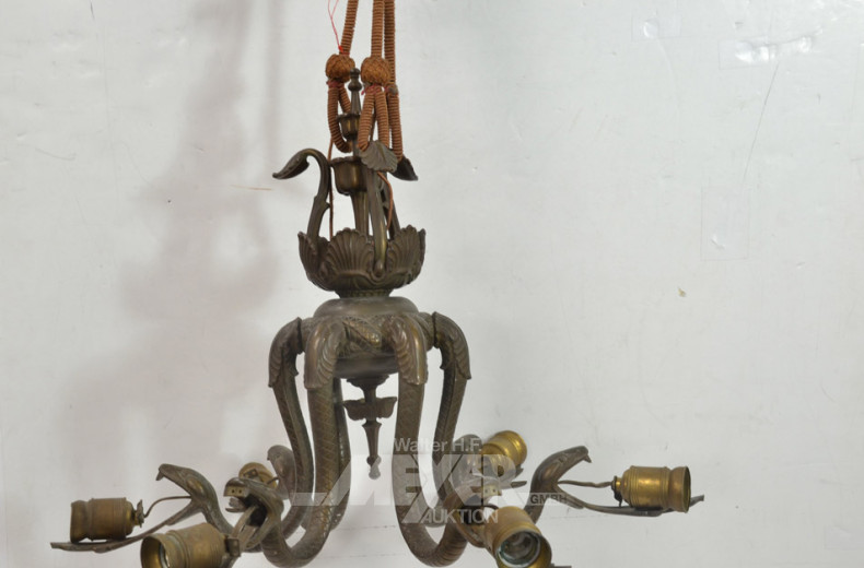 alte Hängelampe, 6 flammig