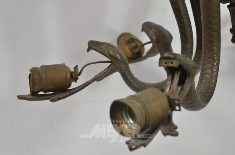 alte Hängelampe, 6 flammig