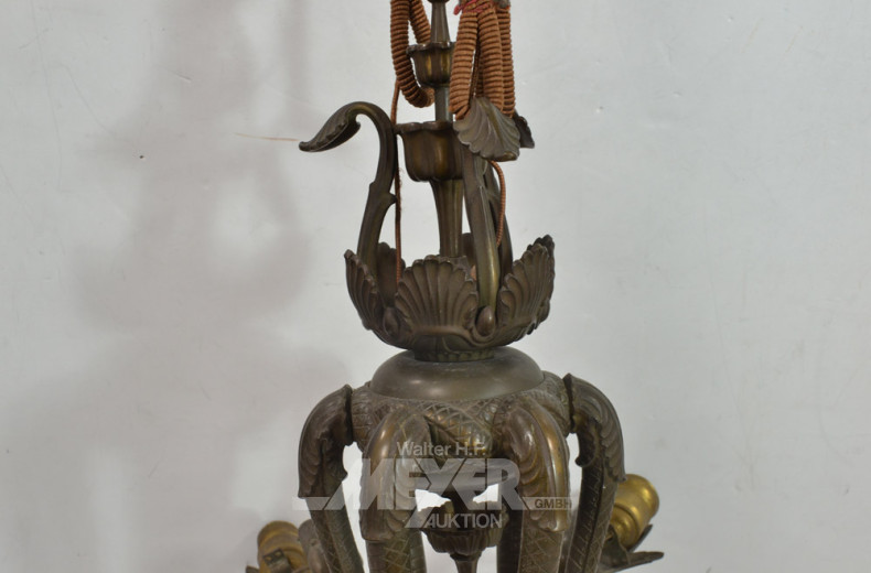 alte Hängelampe, 6 flammig