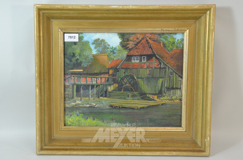 Bild ''Mühle am Bach''