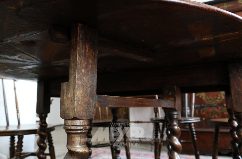 Essgruppe, 9-tlg, Eiche best. aus: