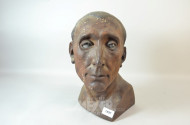 Büste ''Der Denker'', Gips