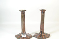 Kerzenleuchter-Paar, Kupfer