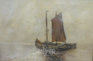 Gemälde ''Segelschiff''