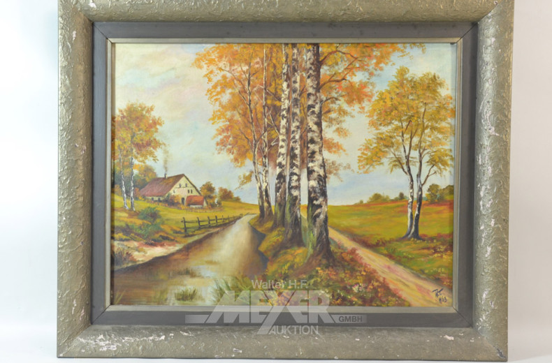 Gemälde  ''Bauernhaus''