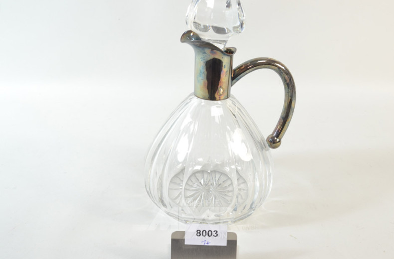 Kristall-Henklelkaraffe mit