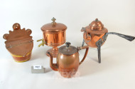 4 Teile Kupfer: Zwiebelkasten, Getränke-
