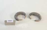 2 gr. Armreifen, Silber, ges. ca. 300 g.