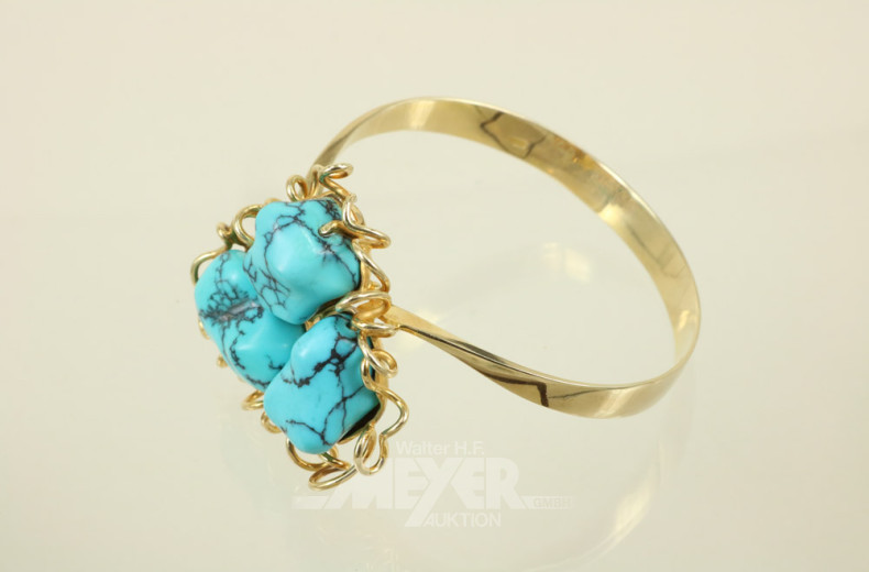 Schmuckgarnitur, 585er GG, 4-tlg.,