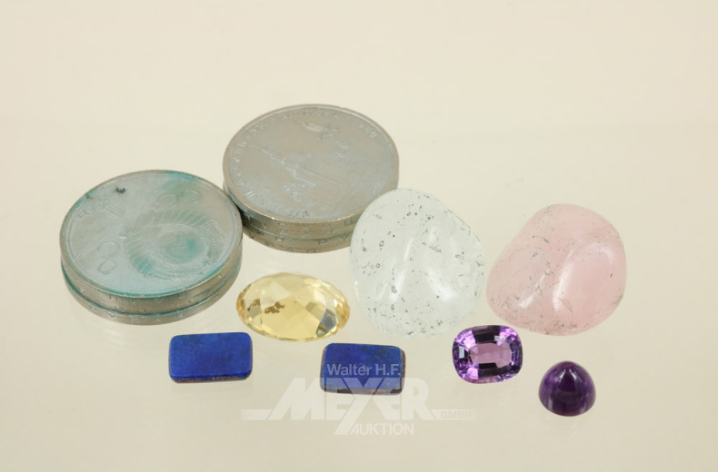 kl. Posten Halbedelsteine, lose