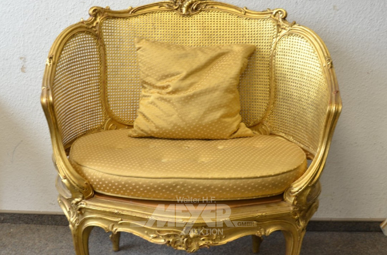 Barock-Stil-Sessel, Breite: 77 cm