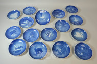 16 Porz.- Wandteller, B&G