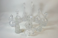 10 div. Kristall-Karaffen,
