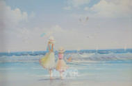Gemälde ''Kinder am Meer''