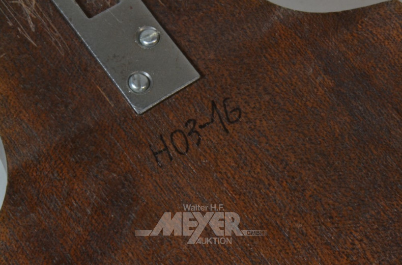 Wanduhr, Holzgehäuse, mit