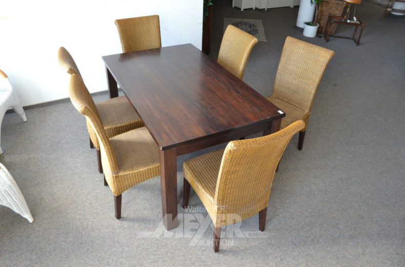 Essgruppe, Mahagoni, 7-teilig: