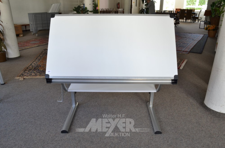 kl. Zeichentisch, Alugestell,