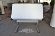 kl. Zeichentisch, Alugestell,