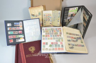 Posten div. Briefmarkenalben sowie lose