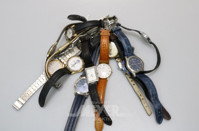 14 versch. Armbanduhren (Damen und Herren)