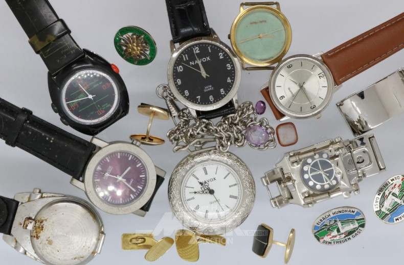 Posten Modeschmuck und Armbanduhren