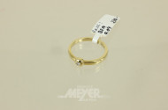Damenring, 585er GG, ca. 3,5 g.,