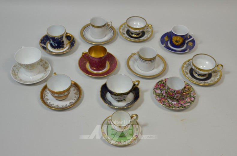 12 div. Mokkatassen, LINDNER,