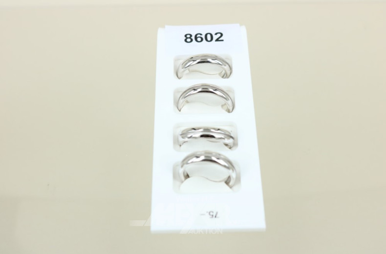 4 Bandringe, Silber