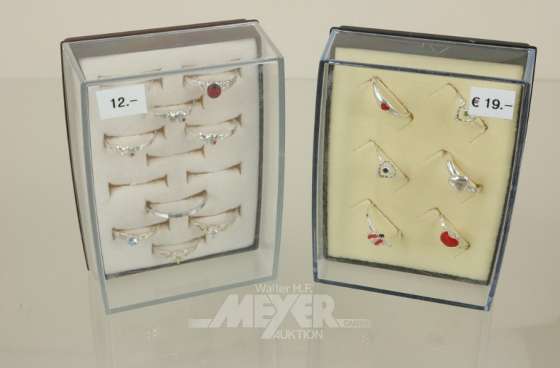 3 Ringeschachteln mit Freundschaftsringen