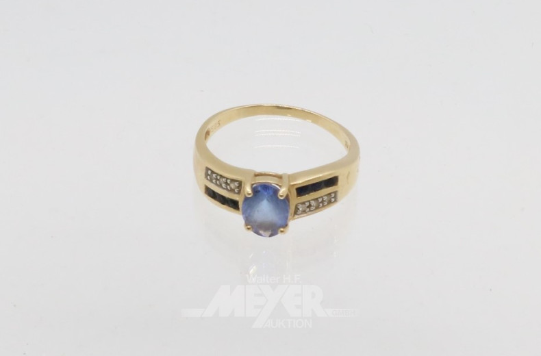 Damenring, 585er GG, ca. 2,9 g.,