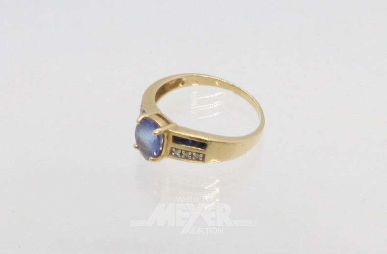 Damenring, 585er GG, ca. 2,9 g.,