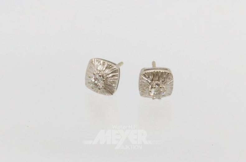 Paar Ohrstecker, 585er WG,