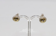 Paar Ohrstecker, 585er WG/GG,