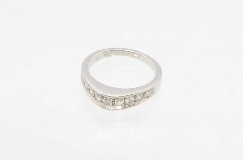 Damenring, 585er WG, besetzt