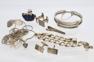 Posten Silberschmuck: Armbänder,