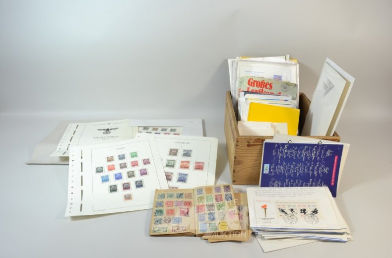 kl. Posten Briefmarken u. Ersttagsbriefe