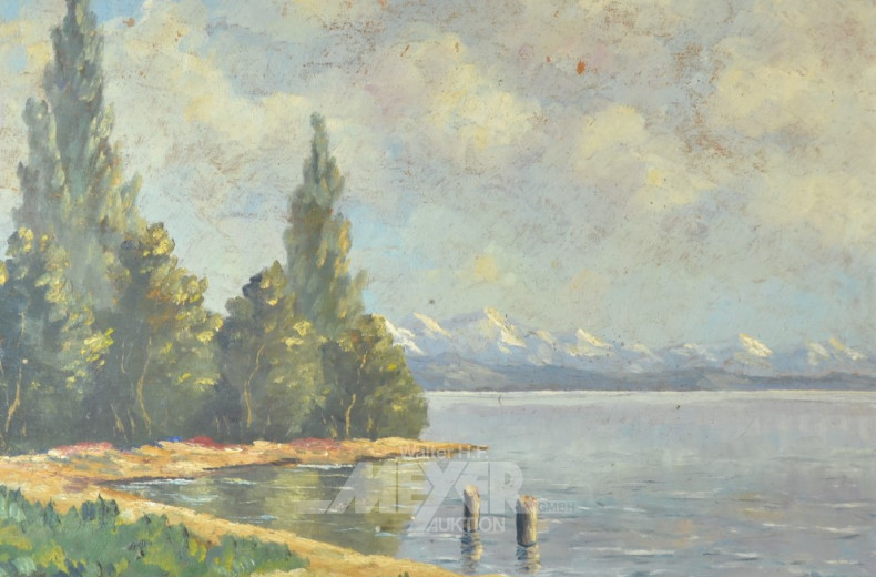 Gemälde ''See vor Gebirge''