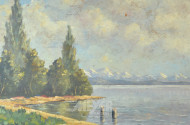 Gemälde ''See vor Gebirge''