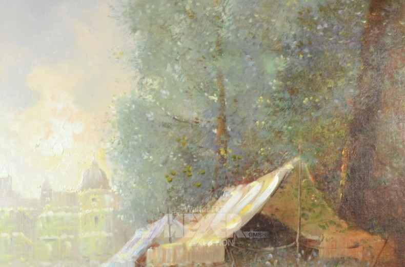 Gemälde ''Blumenmarkt''