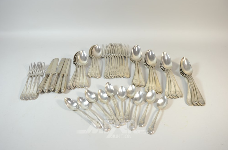 Posten Besteckteile, 800er Silber