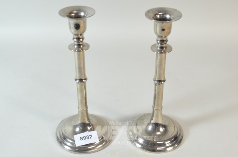 Paar Kerzenleuchter, Plated
