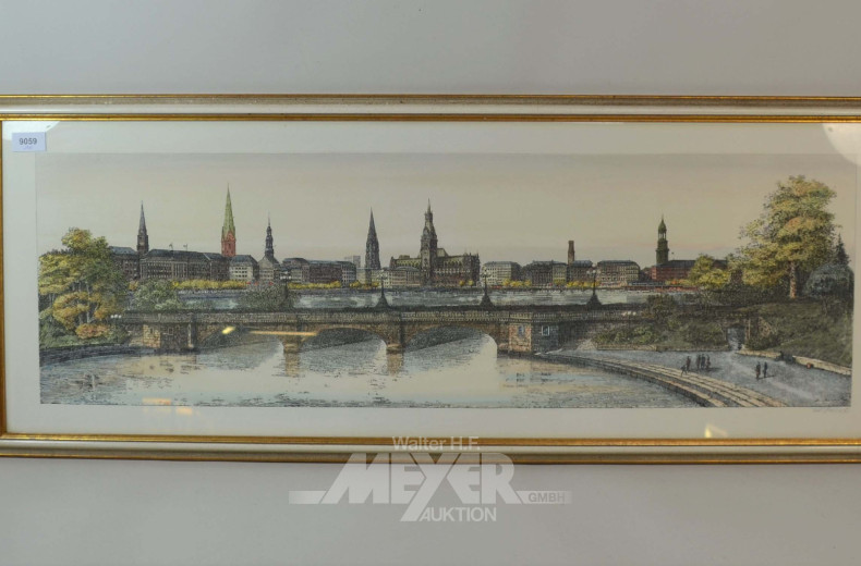 Radierung ''Alsteransicht''