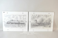 2 Bilder ''Dorfansicht''
