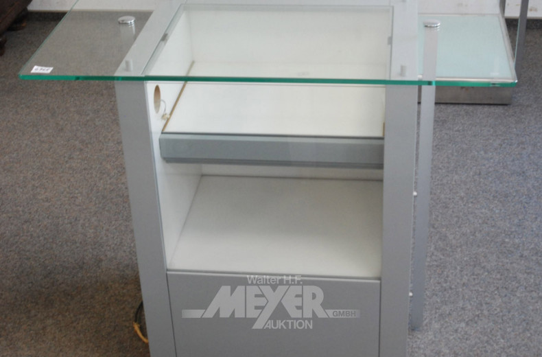 Vitrinen-Set, 3-tlg., best. aus: