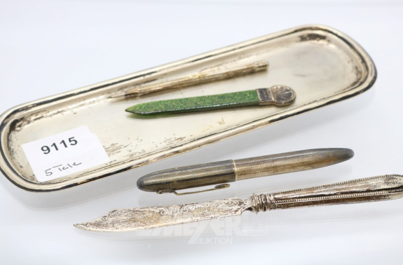 Federschale, 835er Silber