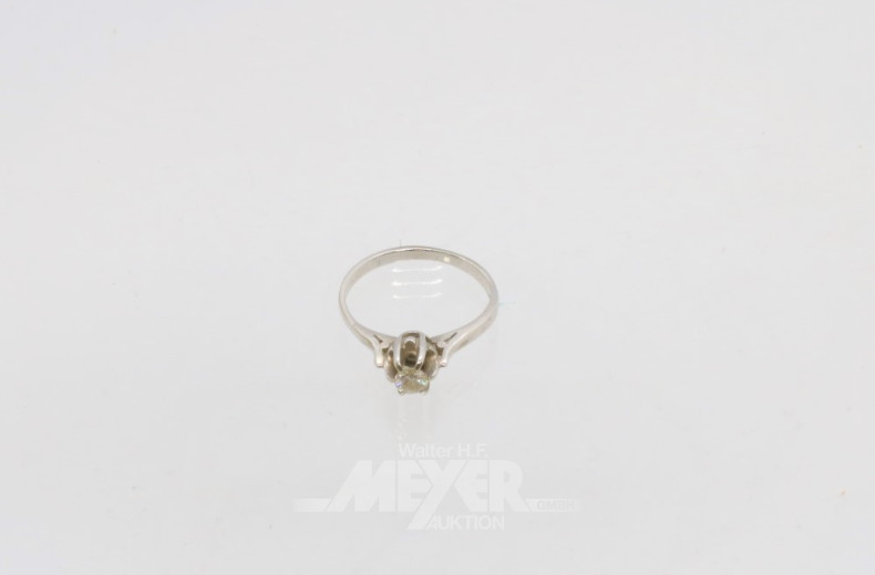 Damenring, 585er WG, besetzt  mit