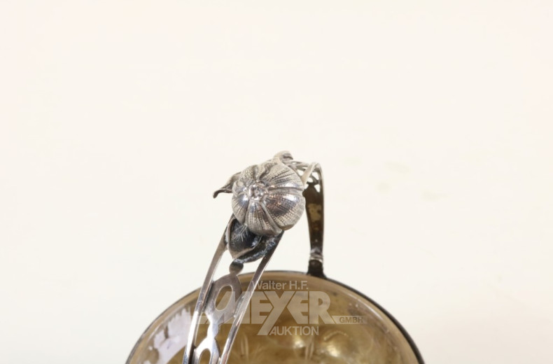 Henkelzuckertopf, 800er Silber