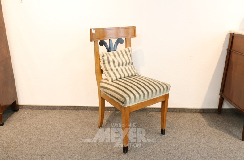 Biedermeier-Stuhl, Birkefurnier,