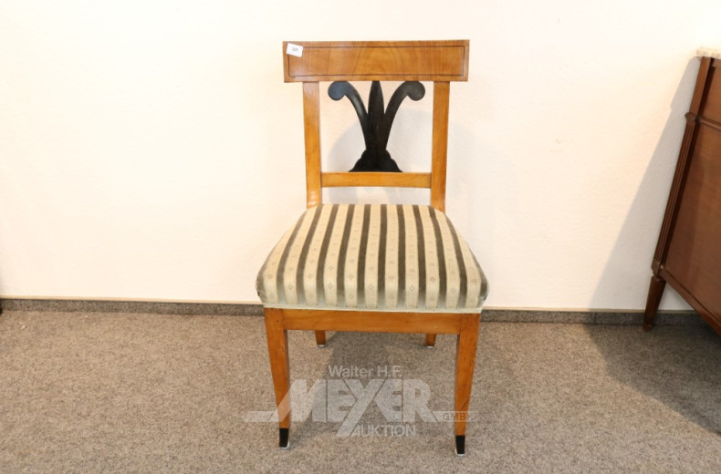 Biedermeier-Stuhl, Birkefurnier,
